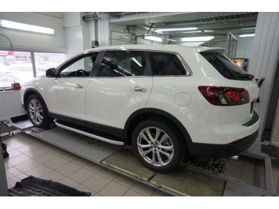 Пороги алюминиевые Alyans для Mazda CX-9 2012-2016