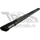 Пороги алюминиевые Emerald Black для Audi Q7 2015-2021