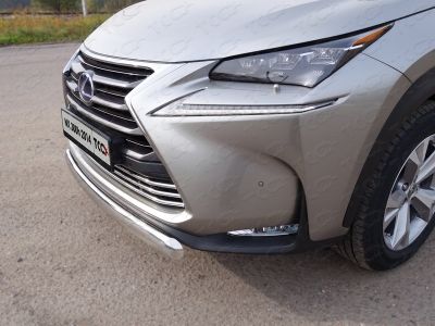Накладка решётки радиатора 16 мм ТСС для Lexus NX-300h 2014-2017