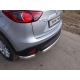 Защита заднего бампера овальная короткая 75х42 мм ТСС для Mazda CX-5 2015-2021
