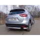 Защита заднего бампера овальная короткая 75х42 мм ТСС для Mazda CX-5 2015-2021