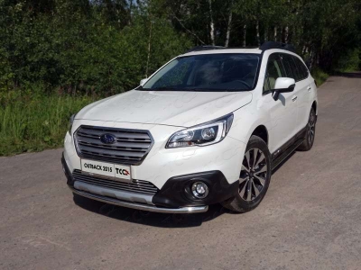 Накладка решётки радиатора 12 мм ТСС для Subaru Outback 2015-2021