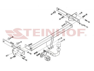 Фаркоп Steinhof шар A для Mercedes A-class W169/B-class W245 2004-2012