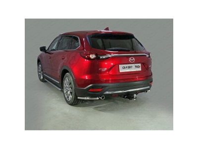 Фаркоп ТСС шар Е нержавеющий для Mazda CX-9 2017-2021