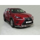Защита переднего бампера 42 мм ТСС для Lexus NX 2017-2021