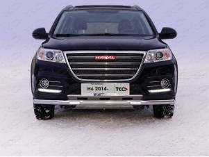 Защита переднего бампера с ДХО 60 мм для Haval H6 № HAVH615-04