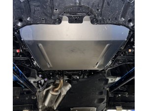 Защита картера и КПП (алюминий) 4мм для Toyota Highlander IV 2.0 4WD 2019-н.в. (Китай) №ZKTCC00758