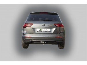 Фаркоп для Volkswagen Tiguan 2007-2016, 2016-2024 съемное крепление шара под американский квадрат №V123-E